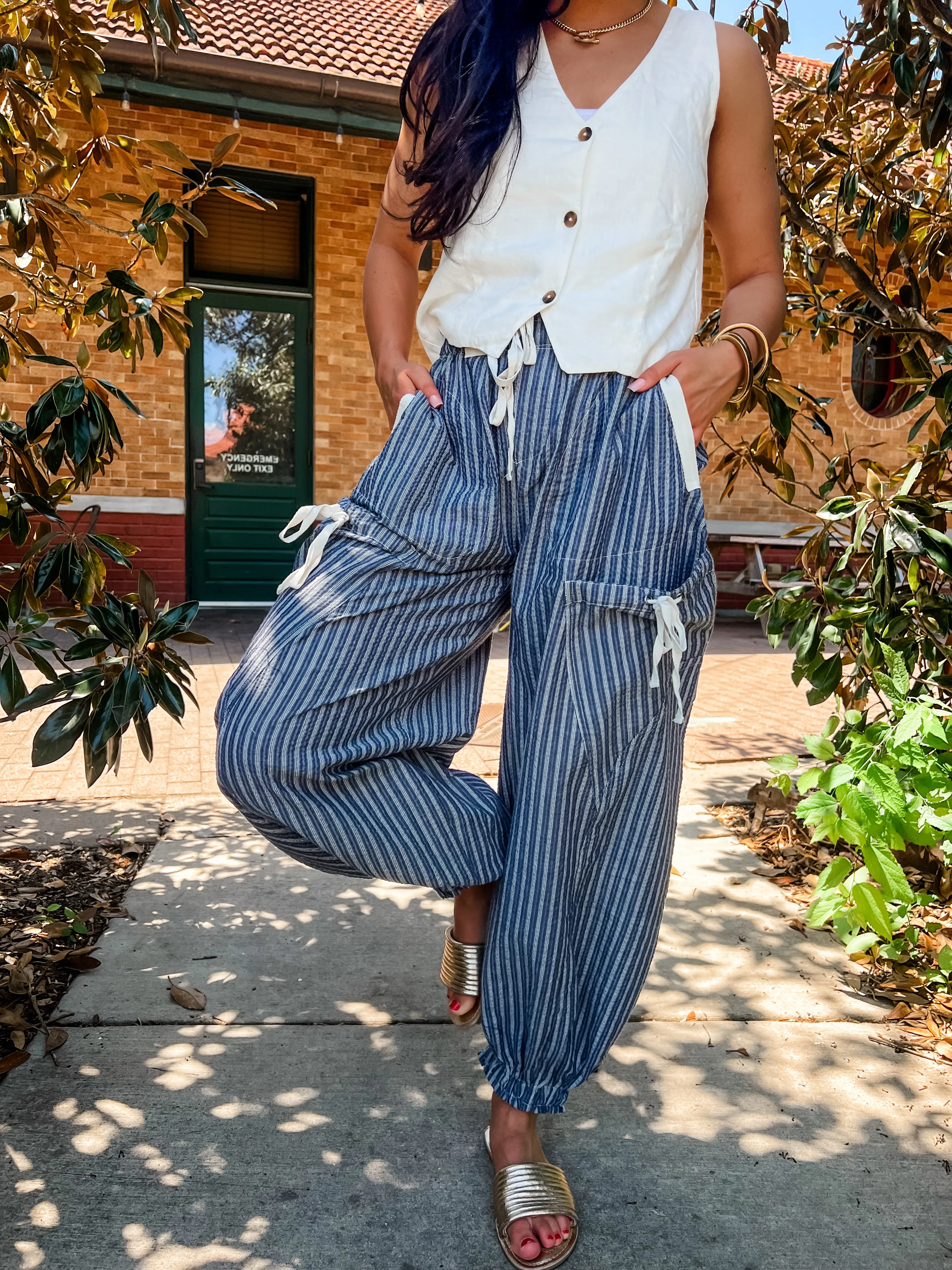 Blue Haze Stripe Pant