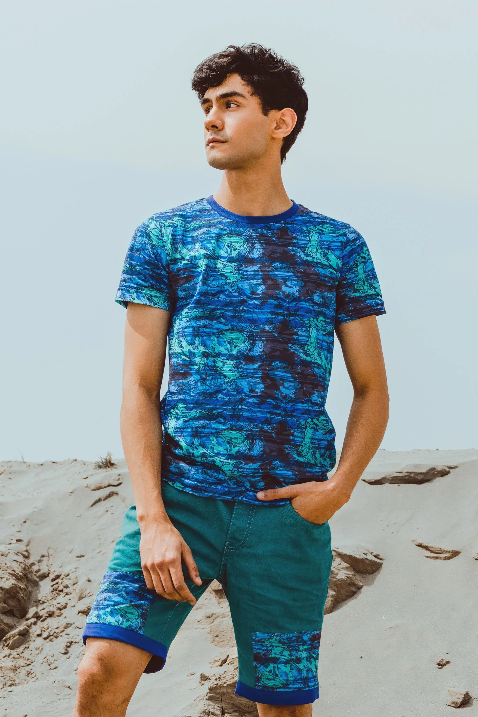 Blue Oil Spill Tee
