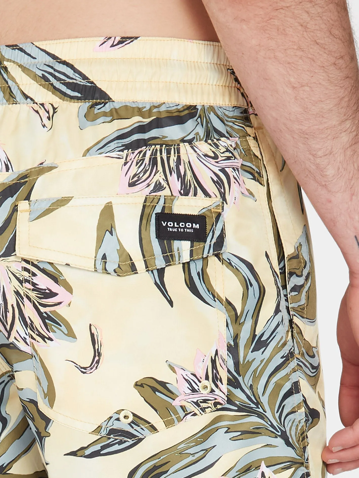 Boardshort Center Print 17" - DAWN YELLOW