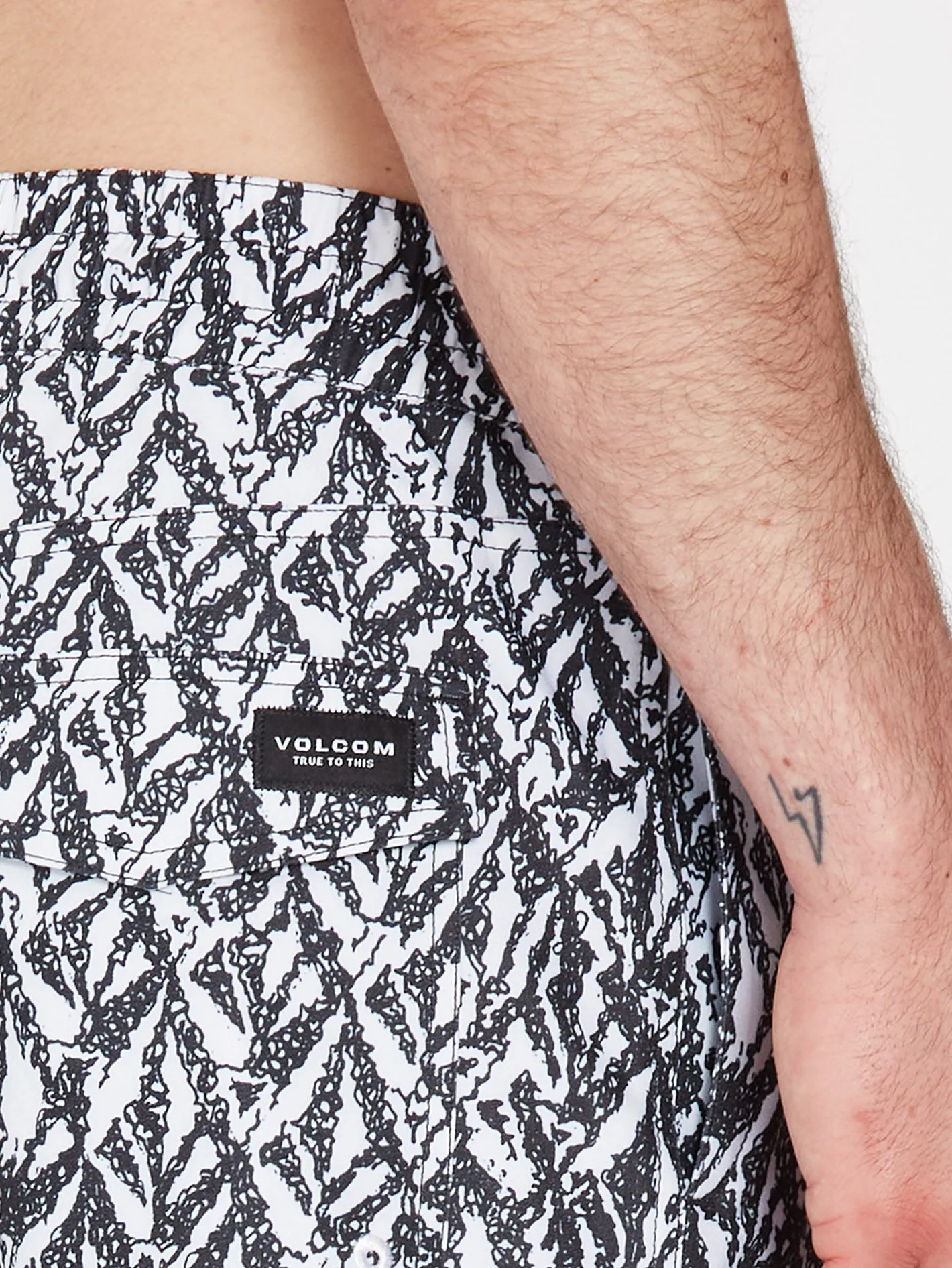 Boardshort Justin Hager 17" - WHITE