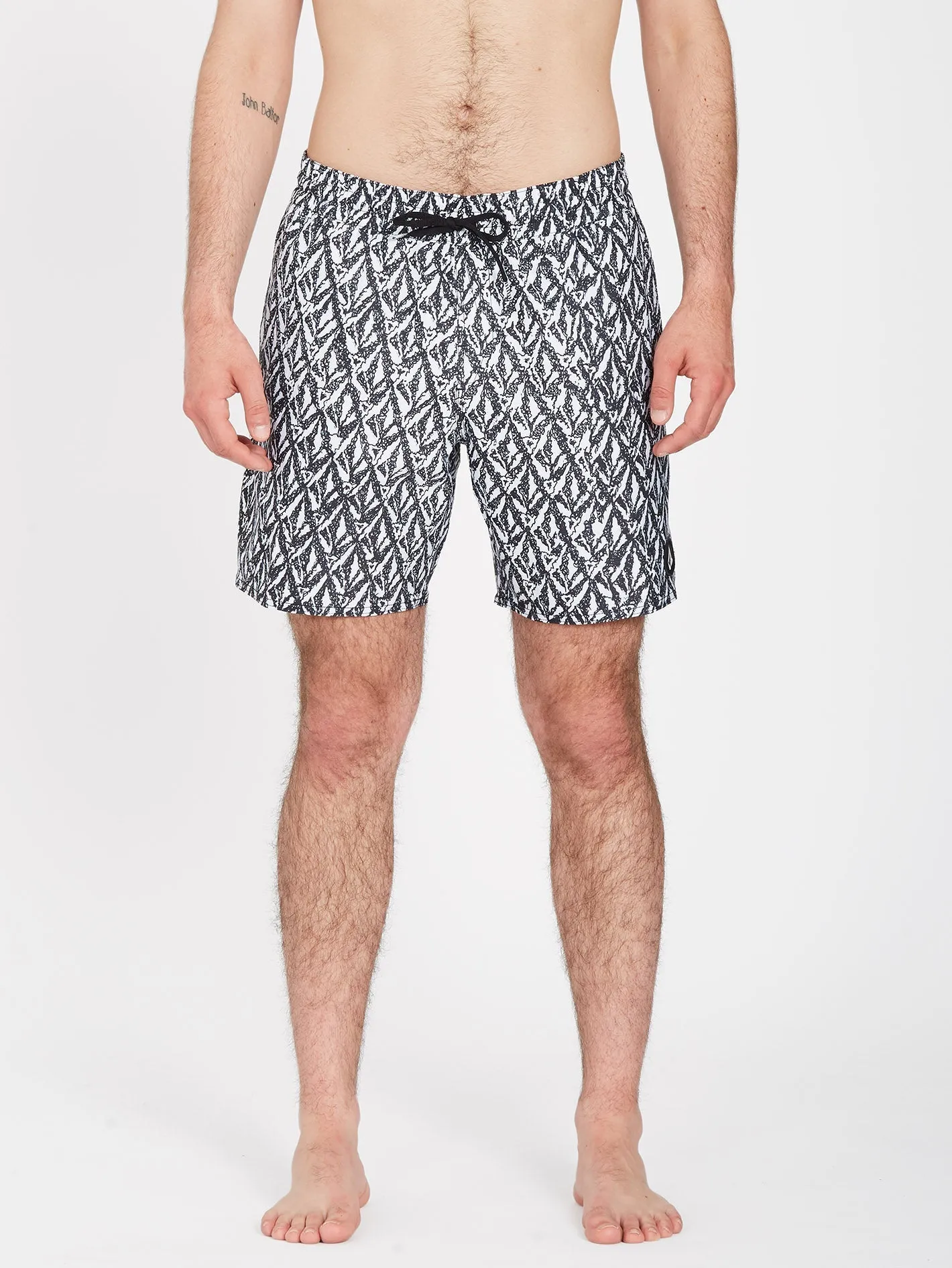 Boardshort Justin Hager 17" - WHITE