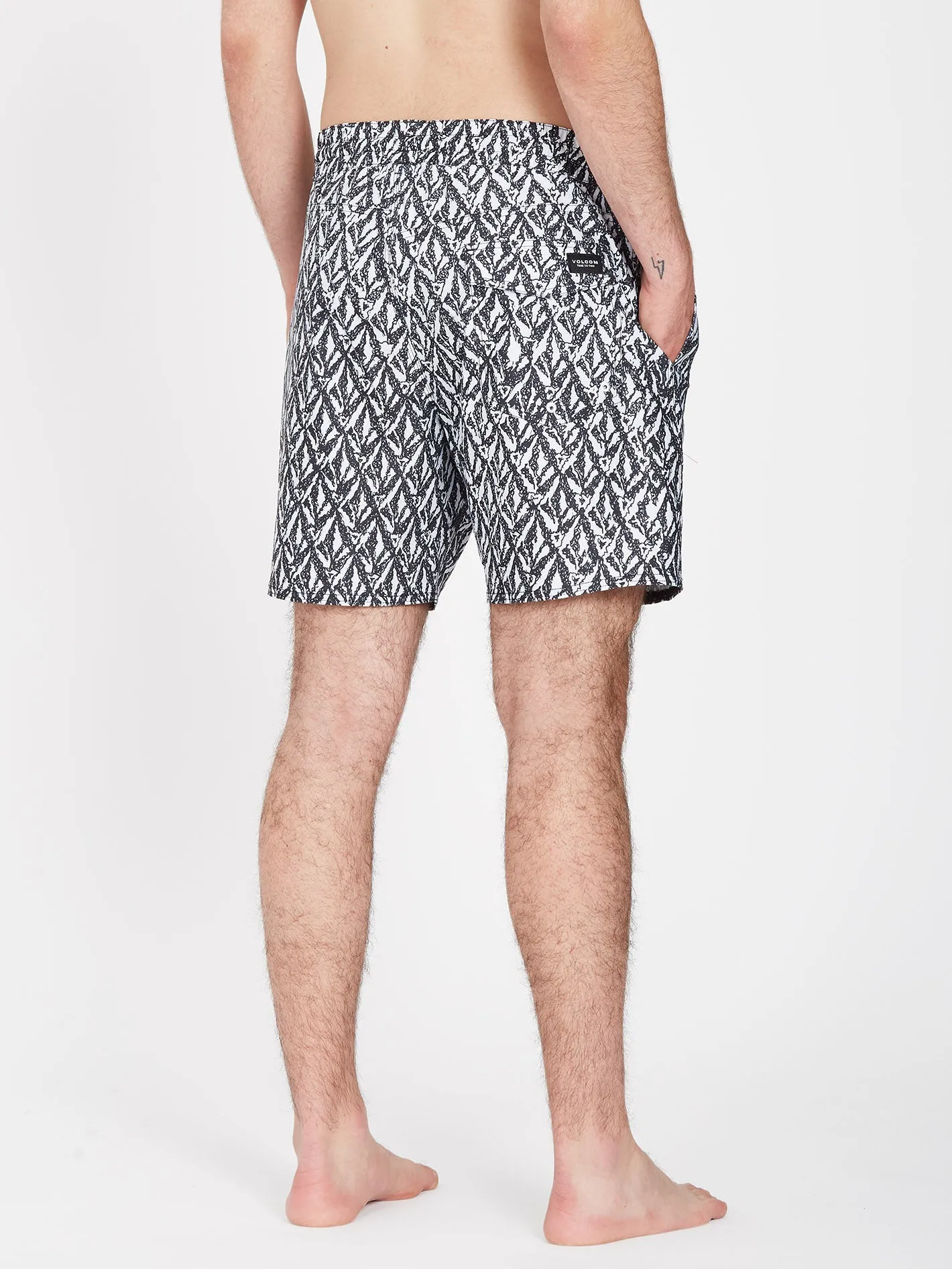 Boardshort Justin Hager 17" - WHITE