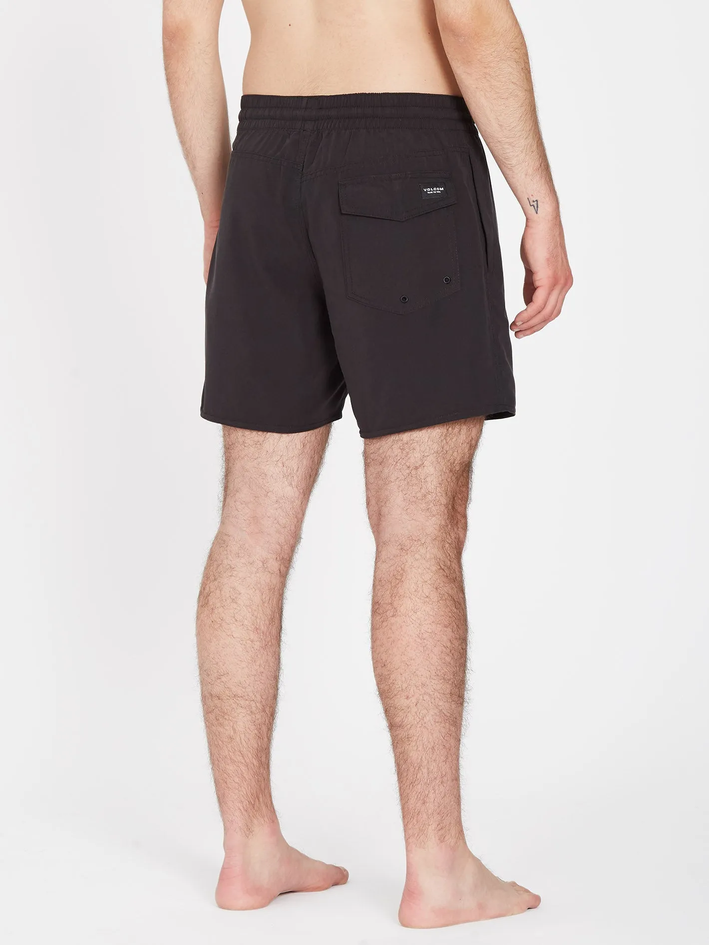 Boardshort Lido Solid 16" - BLACK