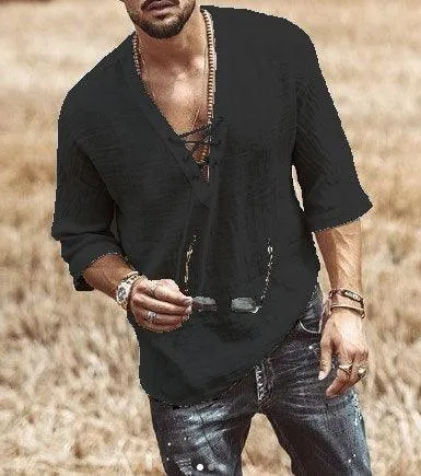 Boho Loose Linen Shirt