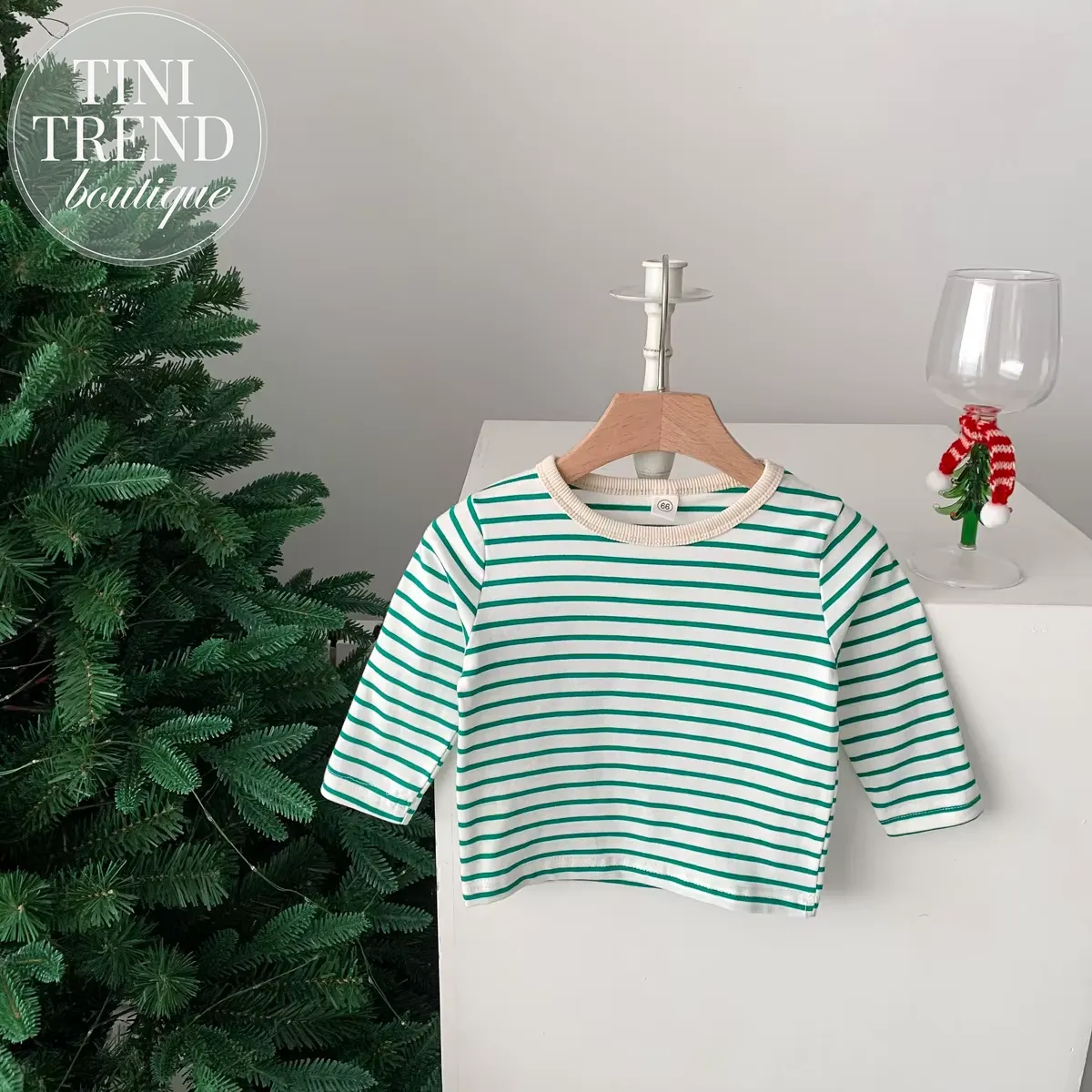 BROOKLYN | Classic Long Sleeve Striped Cotton Tee