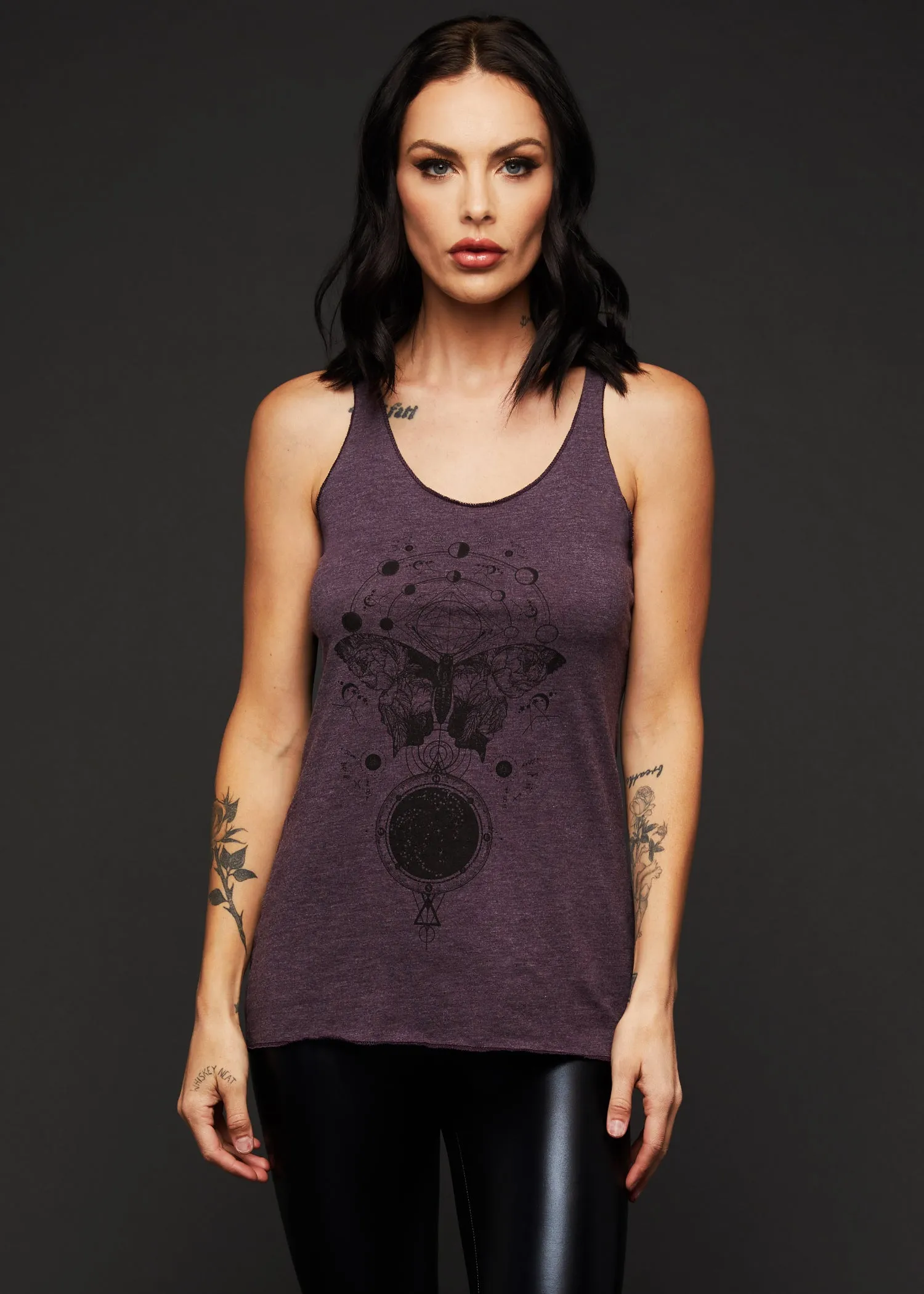 Butterfly Moon Phases Loose Fit Tank Top