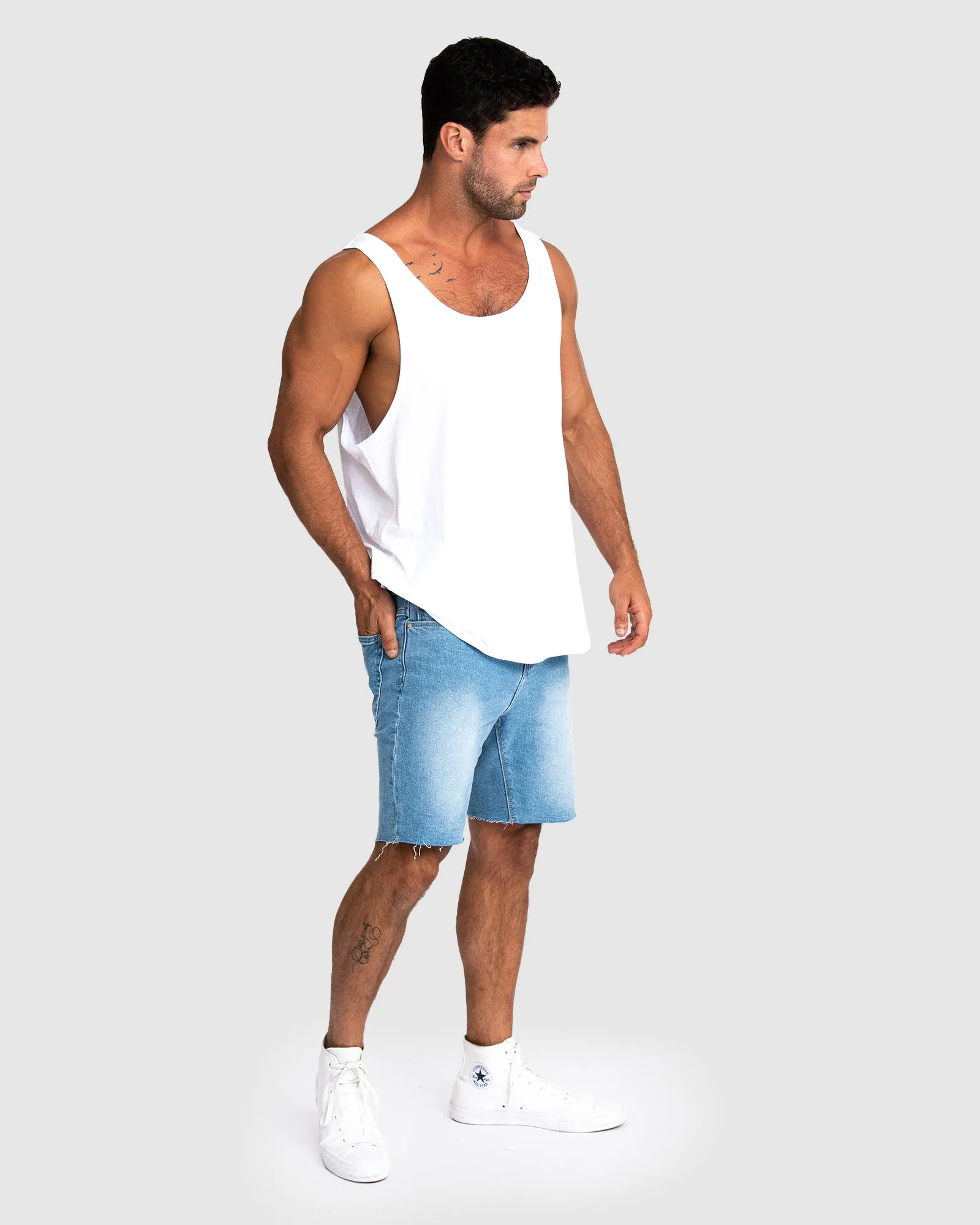 Byron Blue Denim Shorts