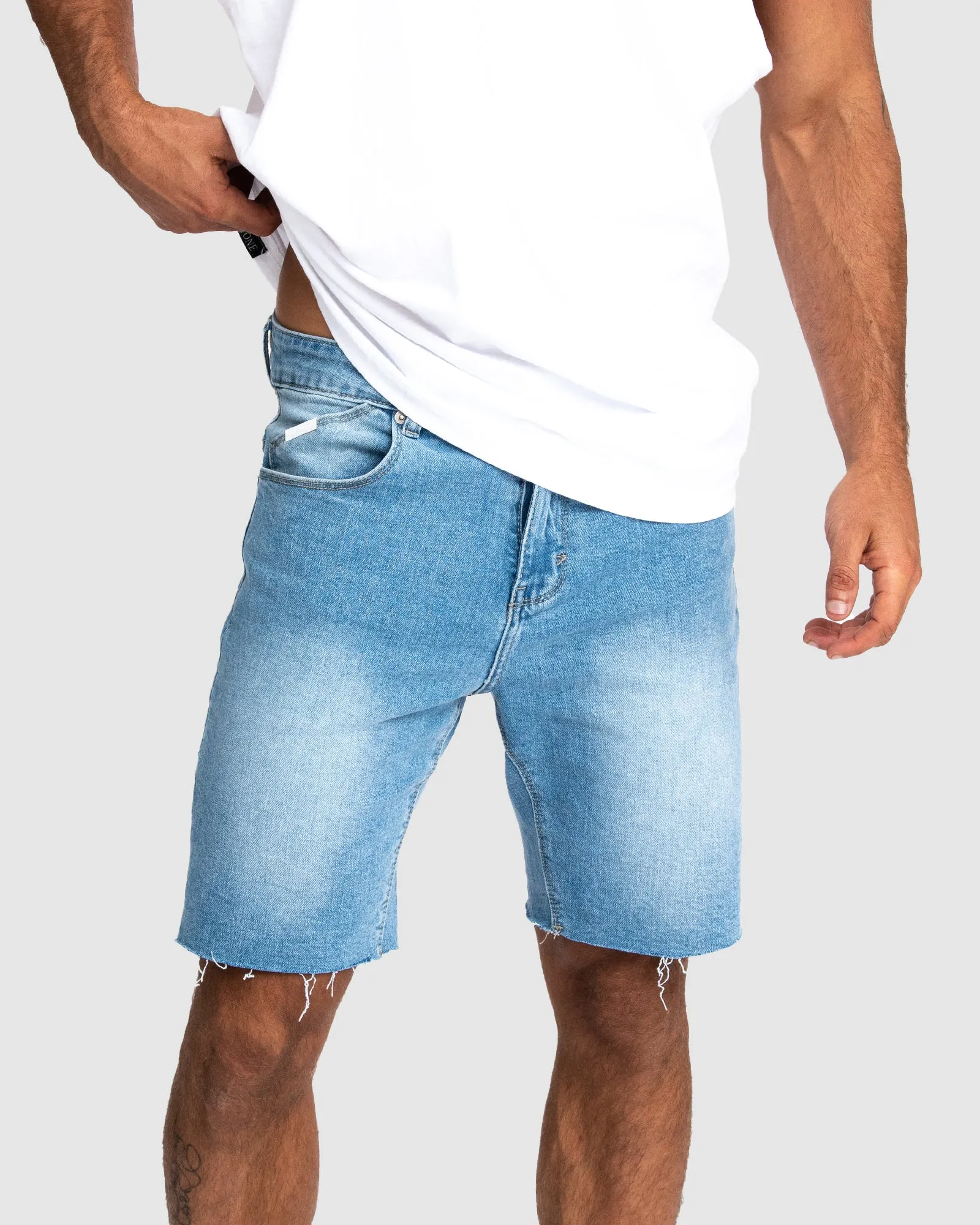Byron Blue Denim Shorts