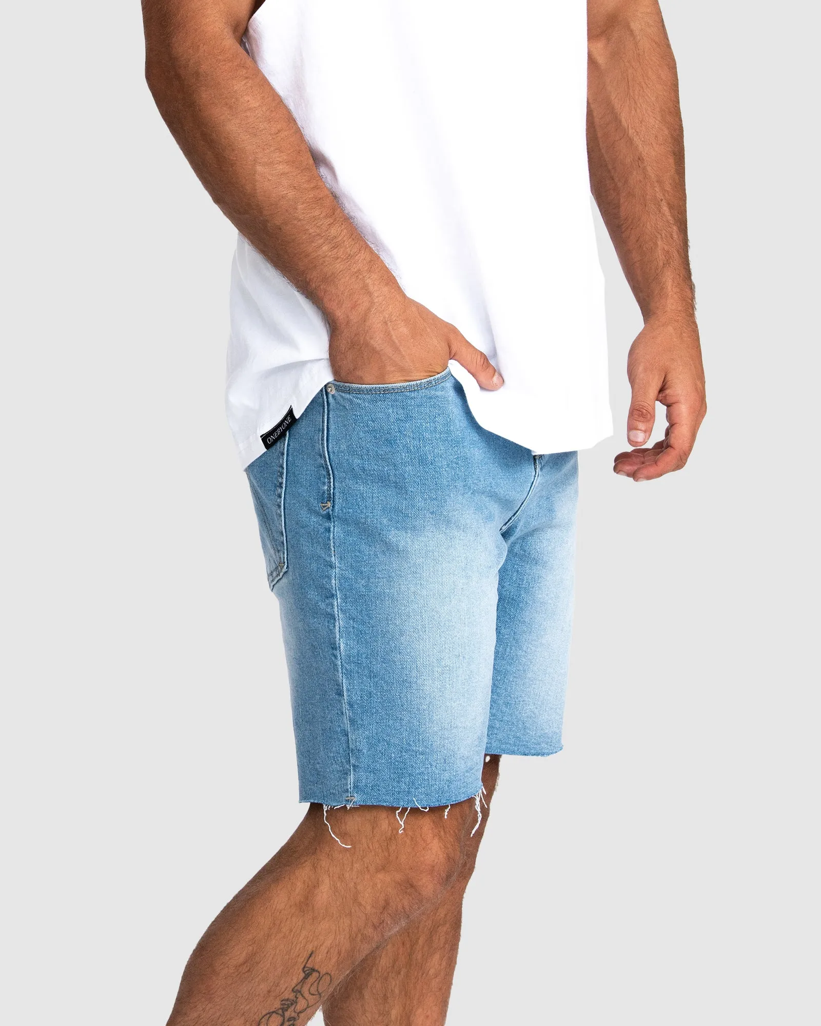 Byron Blue Denim Shorts