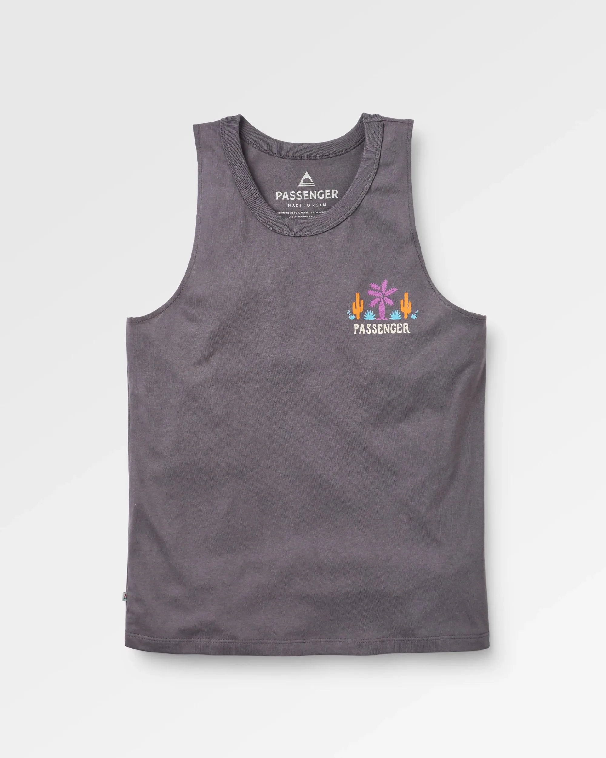 Cactus Recycled Cotton Vest - Faded Black