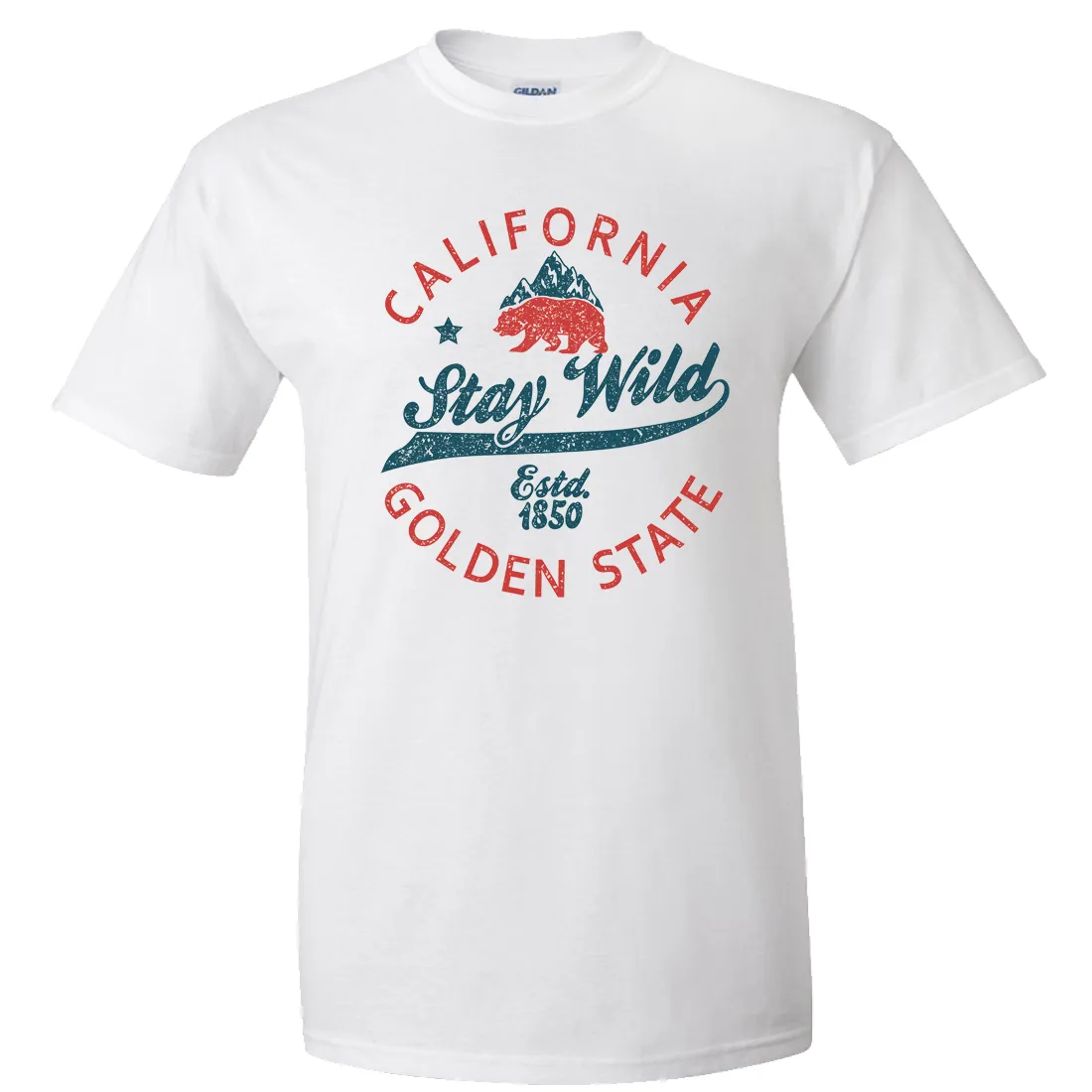 California Stay Wild Asst Colors T-shirt/tee
