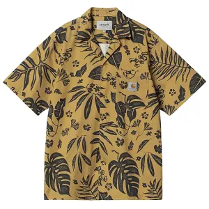 Carhartt WIP S/S Woodblock Shirt Bourbon