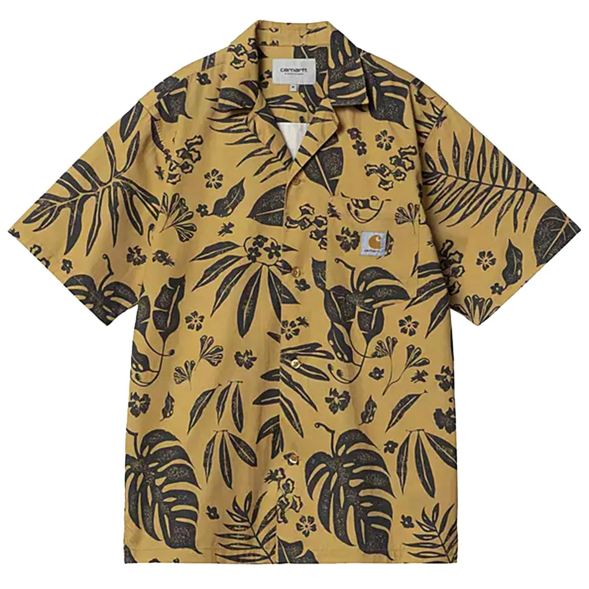 Carhartt WIP S/S Woodblock Shirt Bourbon
