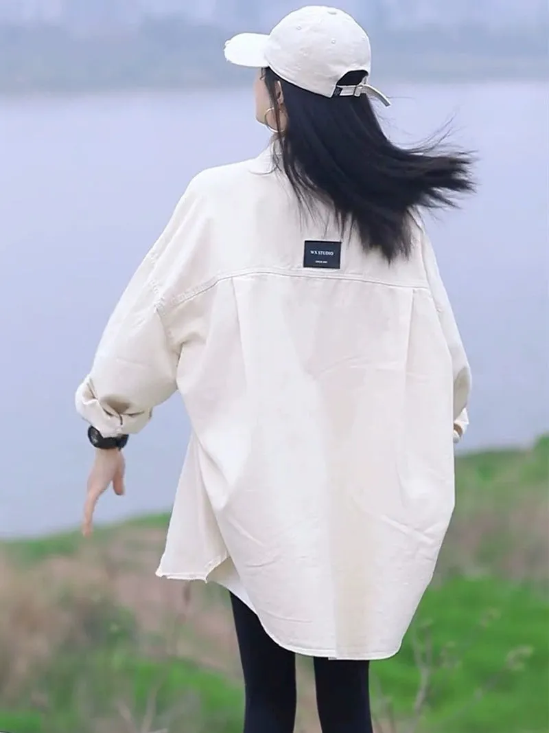Casual Shirts Outerwear Women Thin 2024 Spring Summer New Small Loose Design Sense Niche Shirts Top