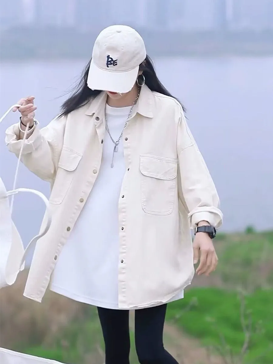 Casual Shirts Outerwear Women Thin 2024 Spring Summer New Small Loose Design Sense Niche Shirts Top