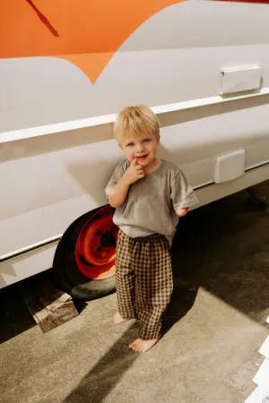 Chocolate Gingham Pants