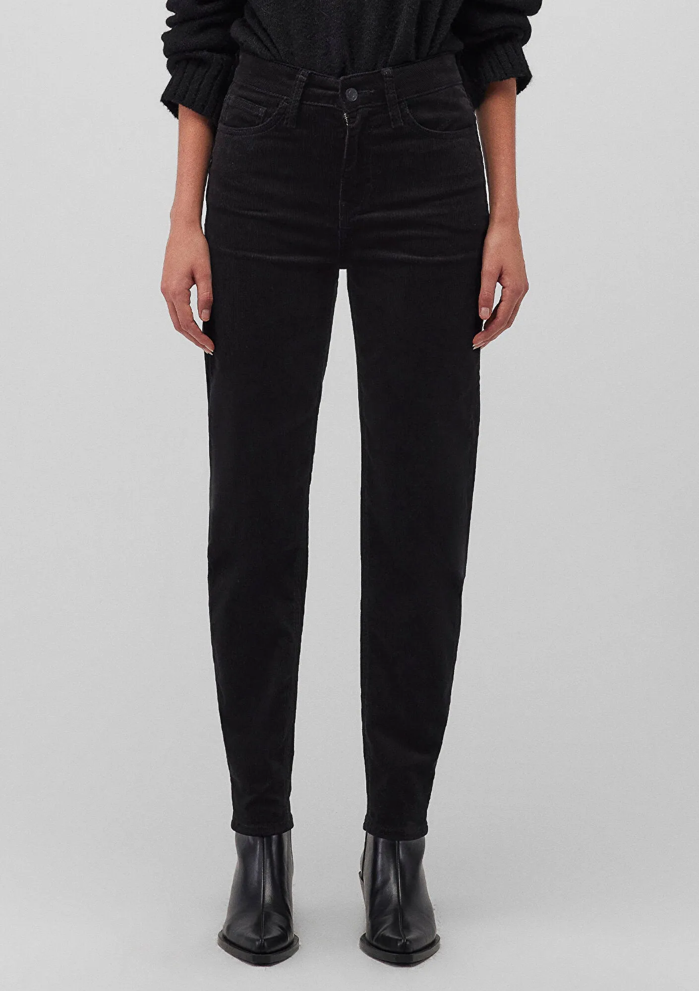 Cindy Black Cord Pants