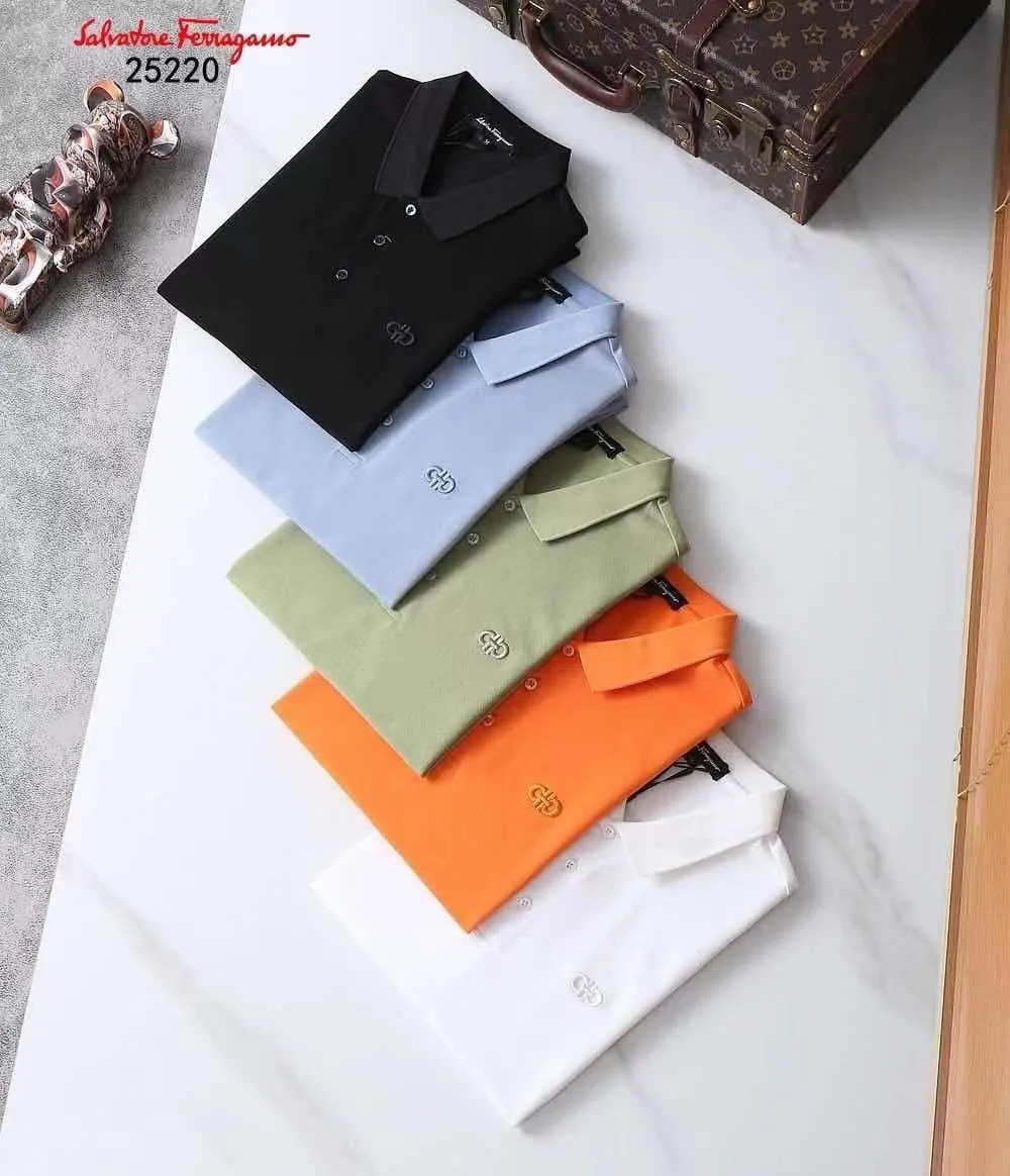 Classic Polo T-Shirt with Embroidered Chest Logo