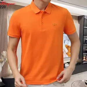 Classic Polo T-Shirt with Embroidered Chest Logo