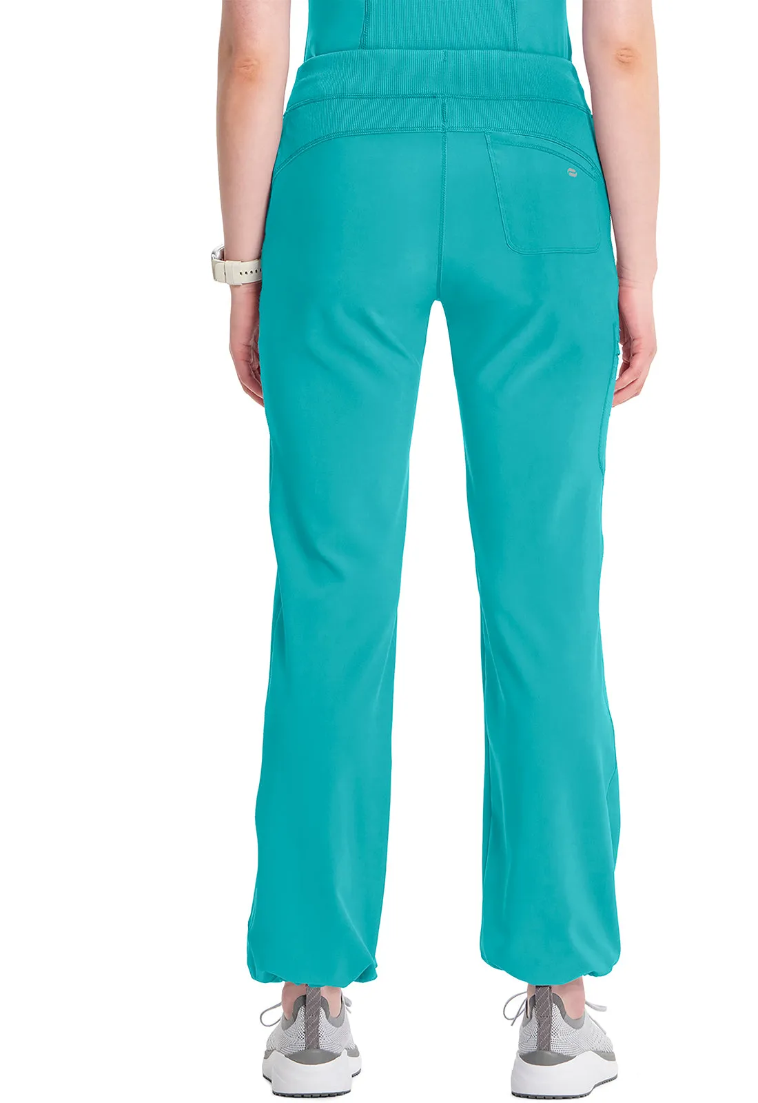 Classics 1123A Straight Leg Drawstring Pants Teal Blue