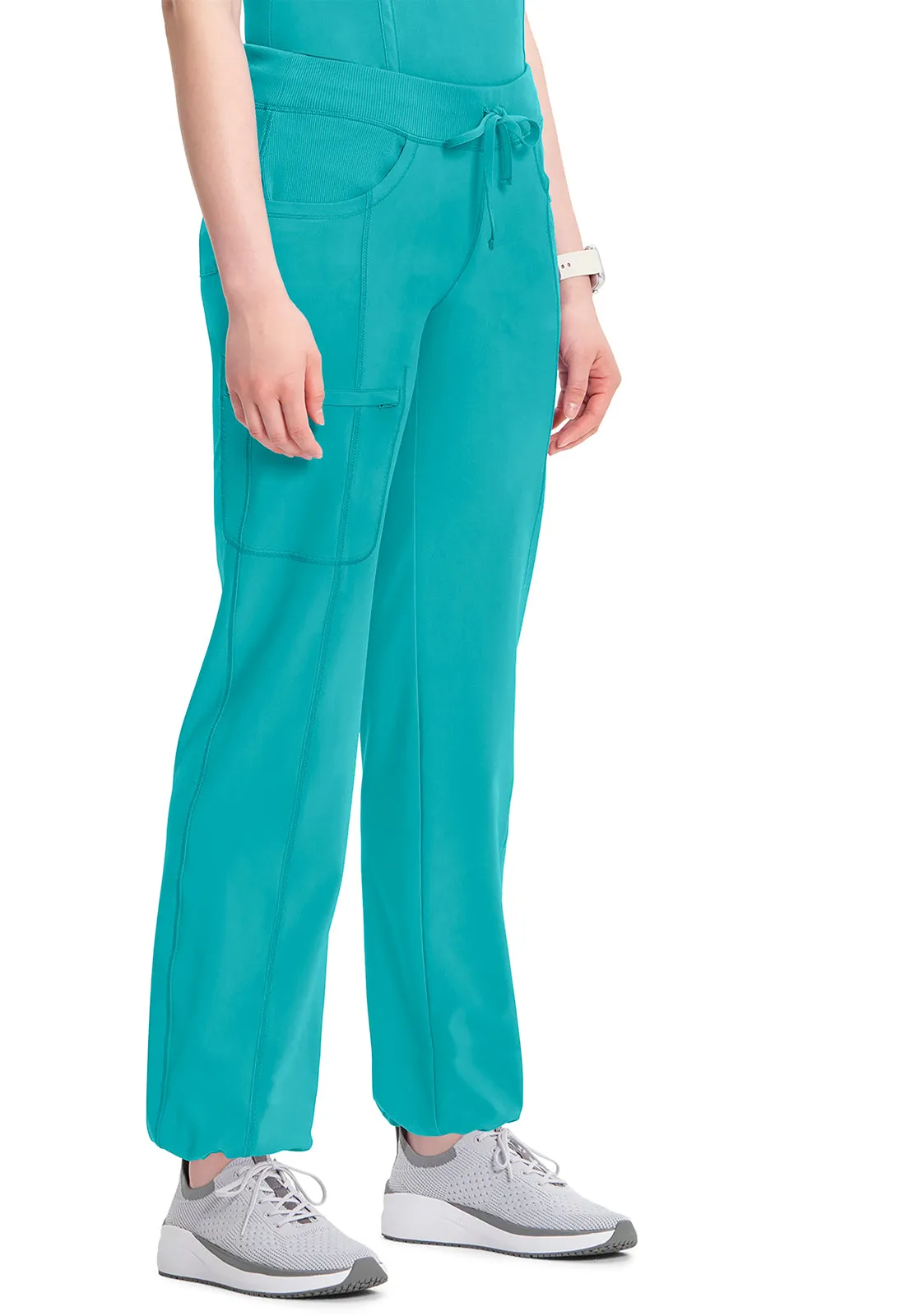 Classics 1123A Straight Leg Drawstring Pants Teal Blue