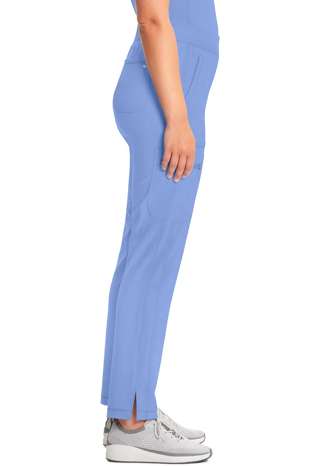 Classics CK065A Mid Rise Tapered Leg Pull-on Pants Ciel