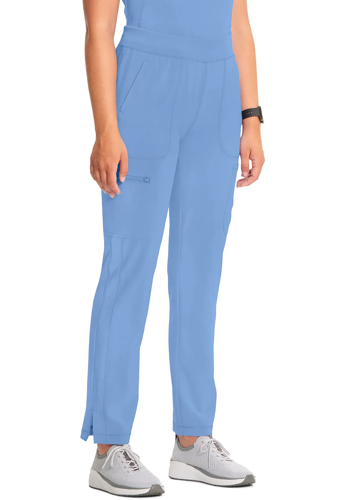Classics CK065A Mid Rise Tapered Leg Pull-on Pants Ciel