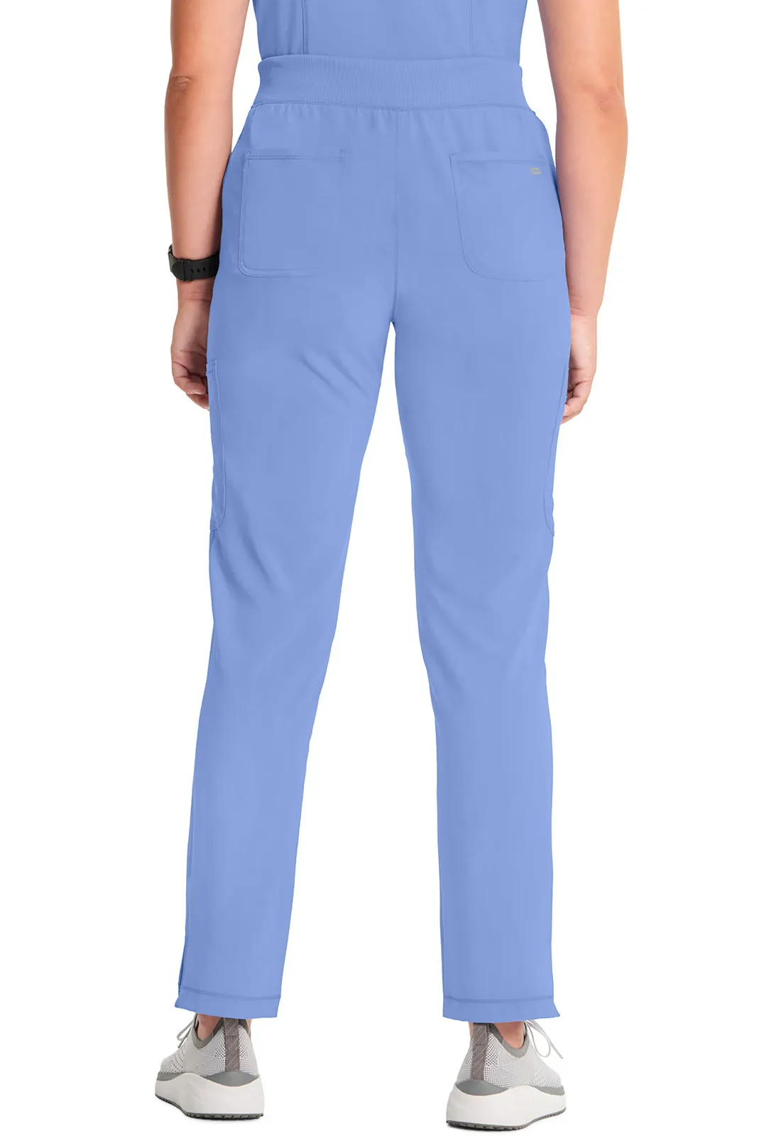 Classics CK065A Mid Rise Tapered Leg Pull-on Pants Ciel