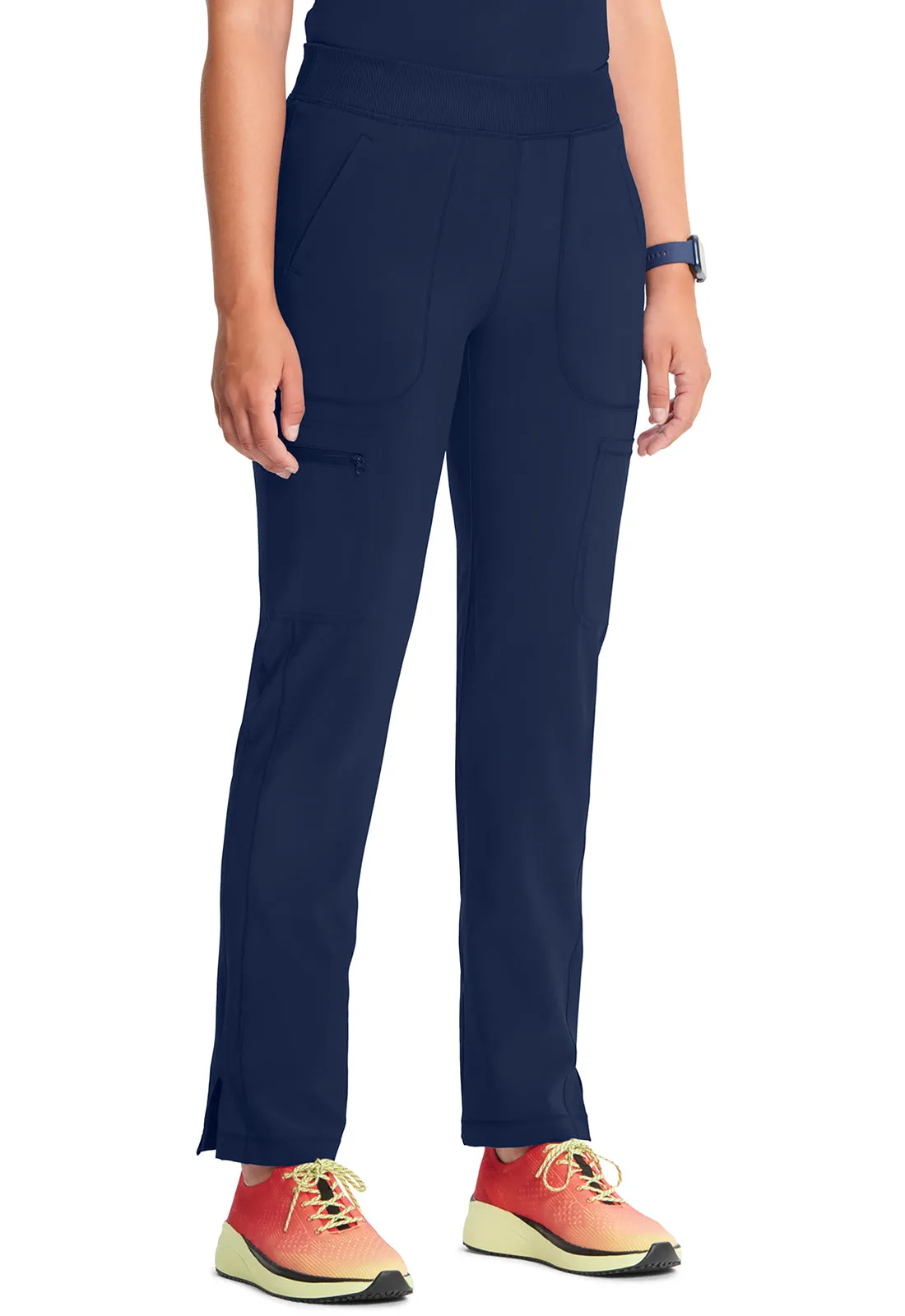 Classics CK065A Mid Rise Tapered Leg Pull-on Pants Navy