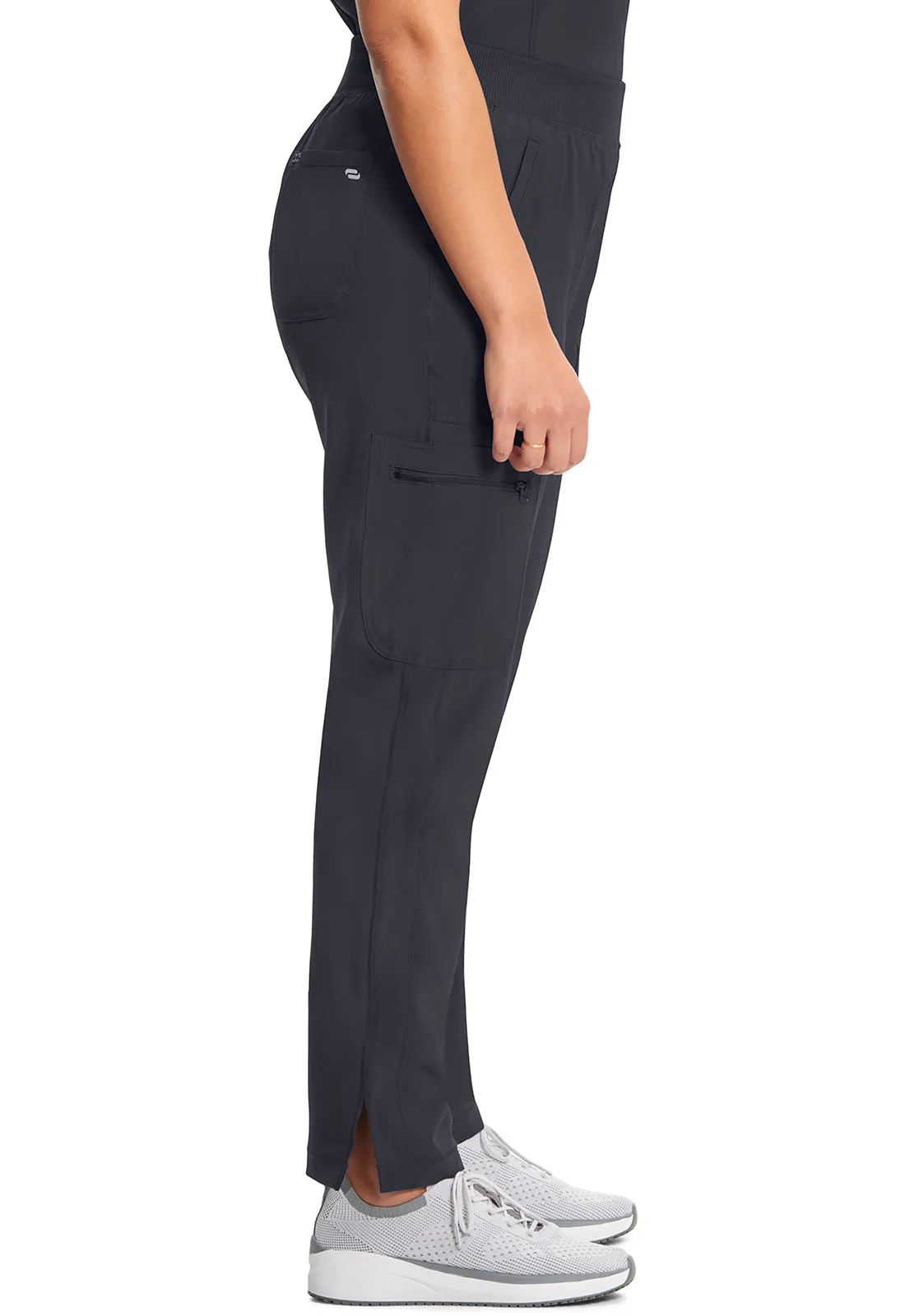 Classics CK065A Mid Rise Tapered Leg Pull-on Pants Pewter