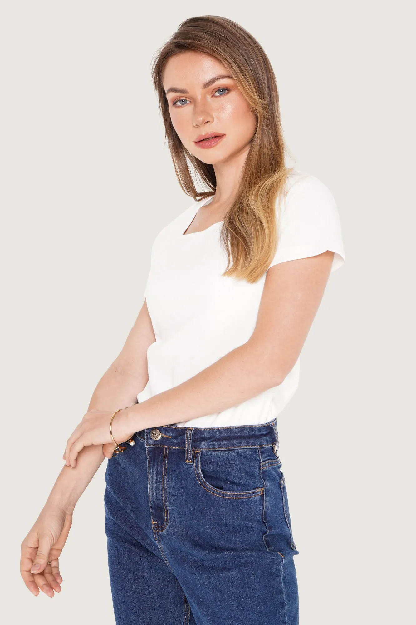 Closet Staples Square Neck Tee