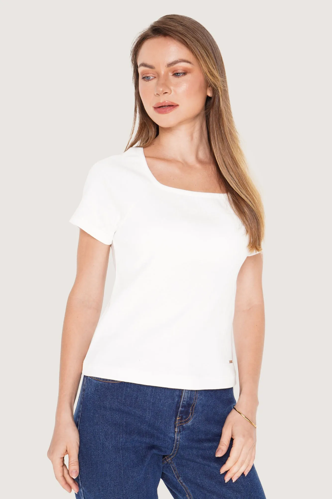 Closet Staples Square Neck Tee
