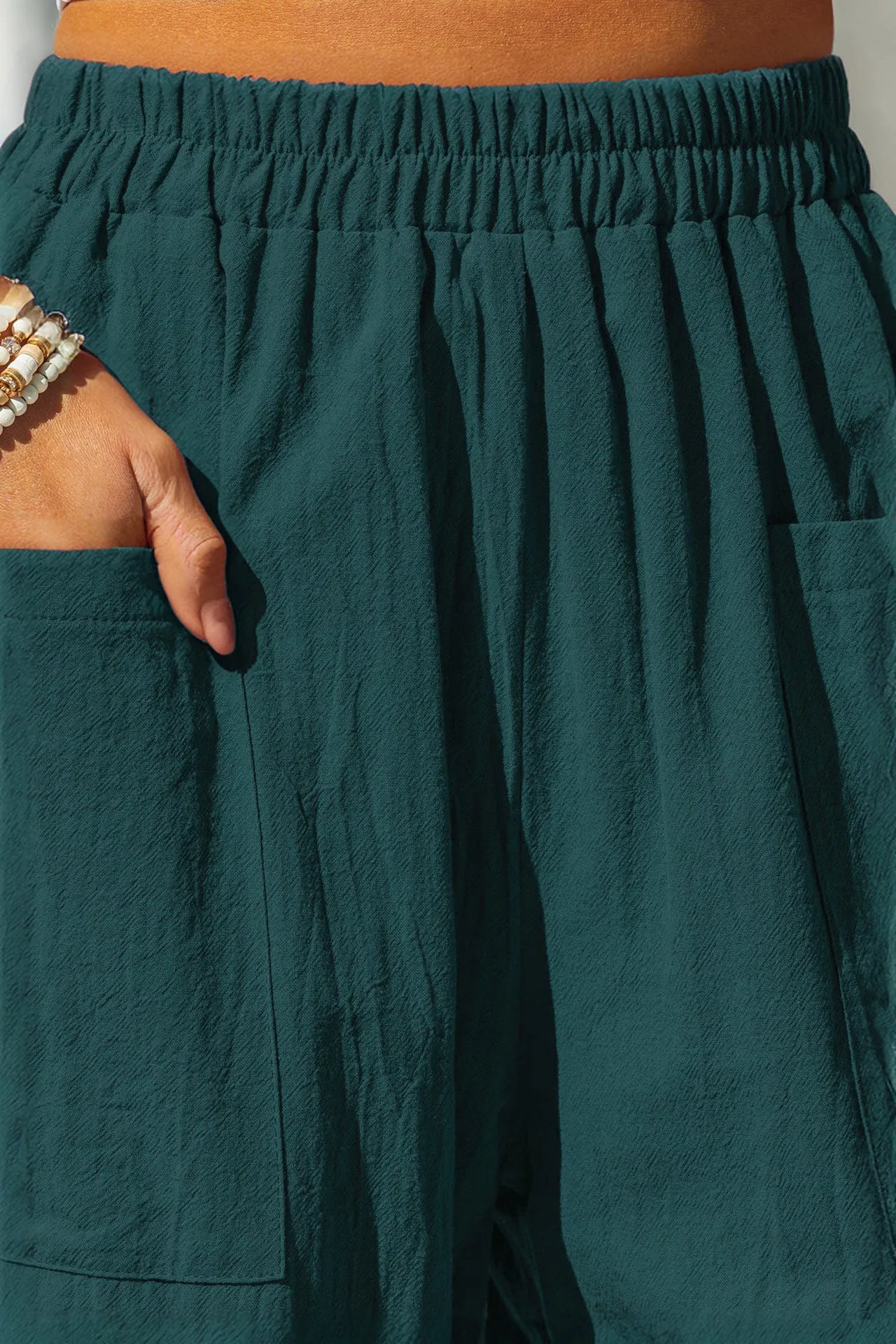 Coastal Breeze Cotton-Linen Pants