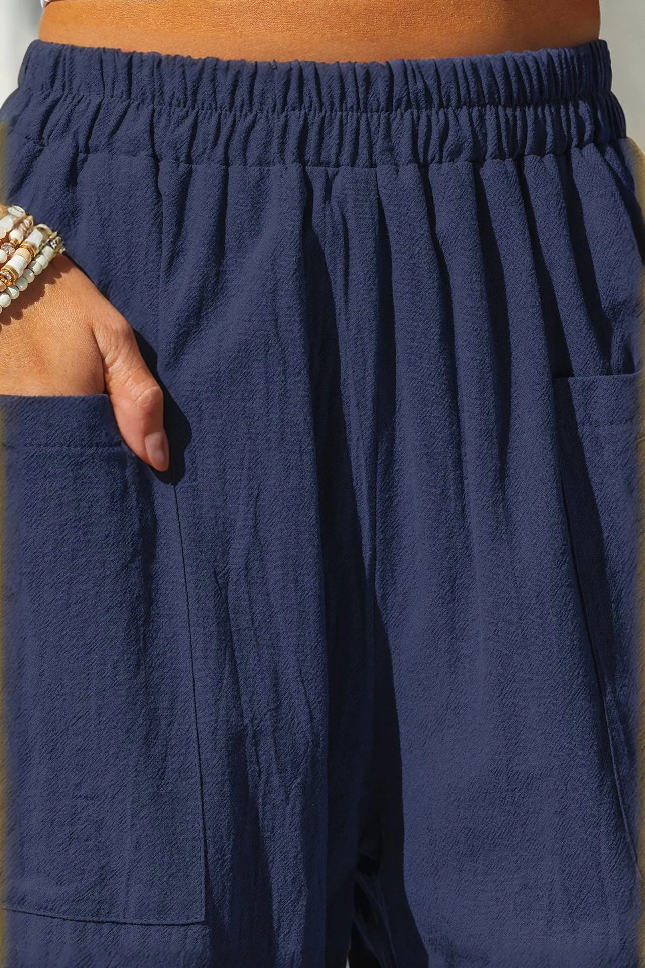 Coastal Breeze Cotton-Linen Pants