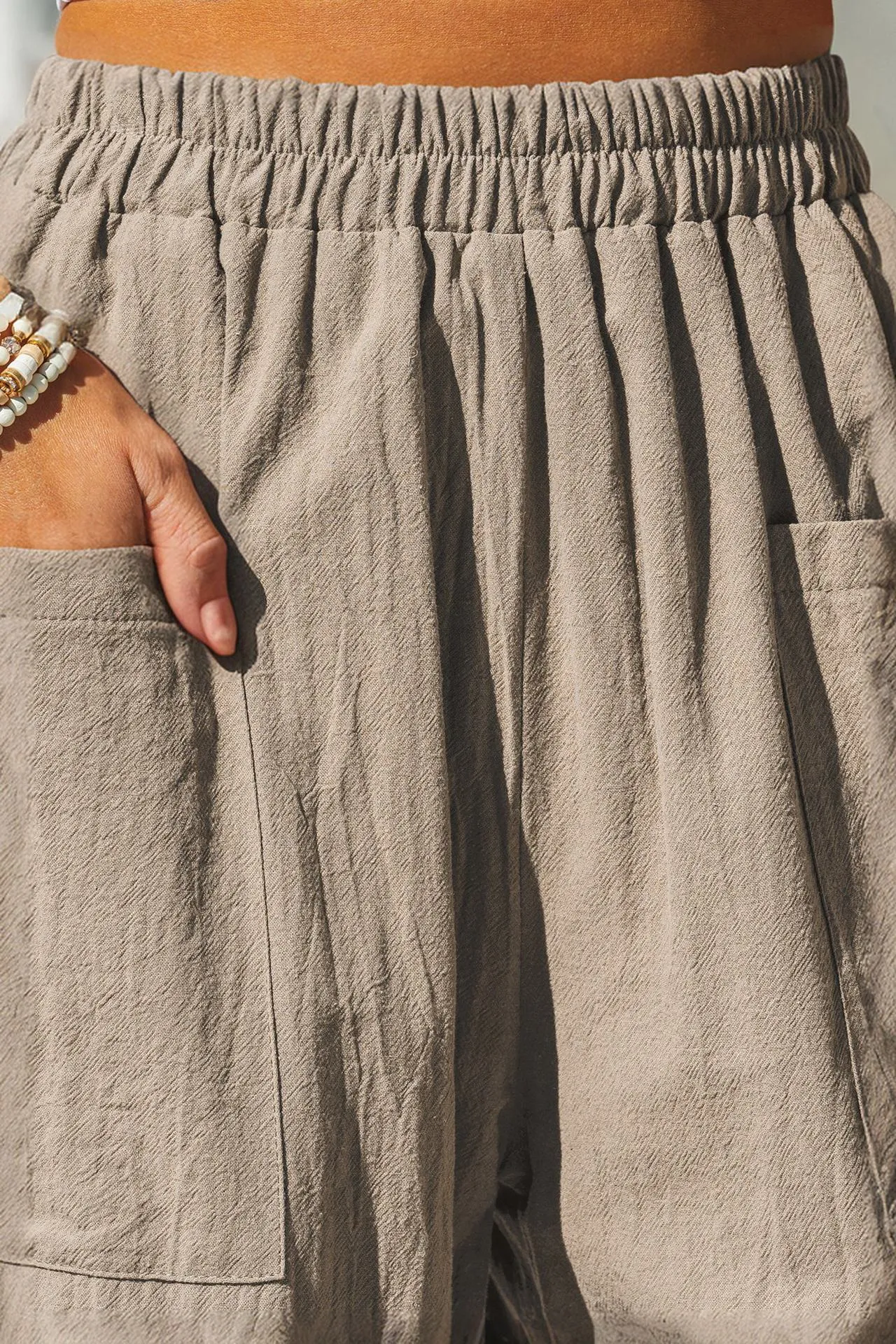 Coastal Breeze Cotton-Linen Pants