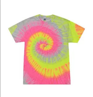 Colortone - Silver Rainbow Tie Dye T-Shirt