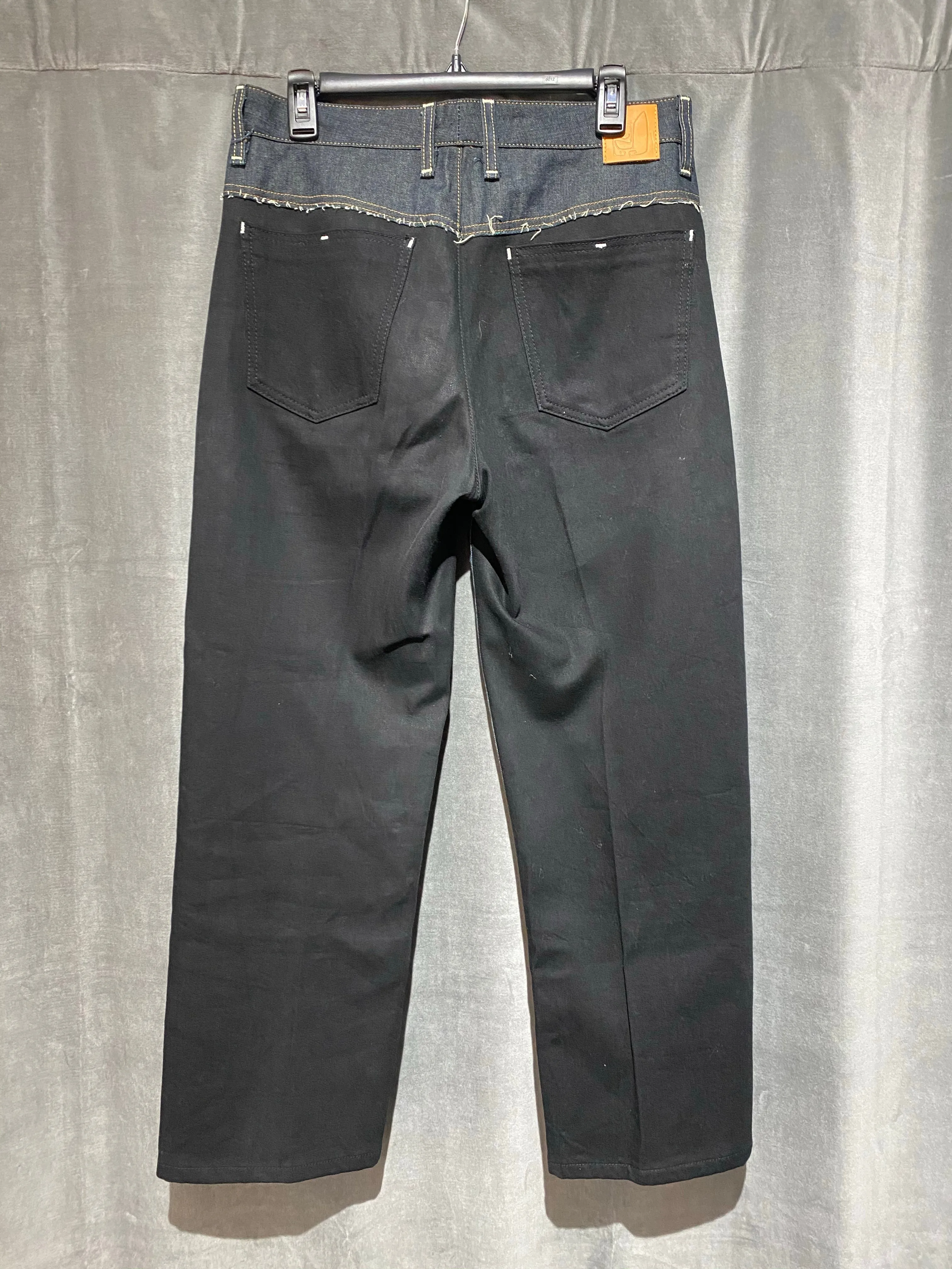 Colovos Two Tone Blue and Black Straight Leg Jeans