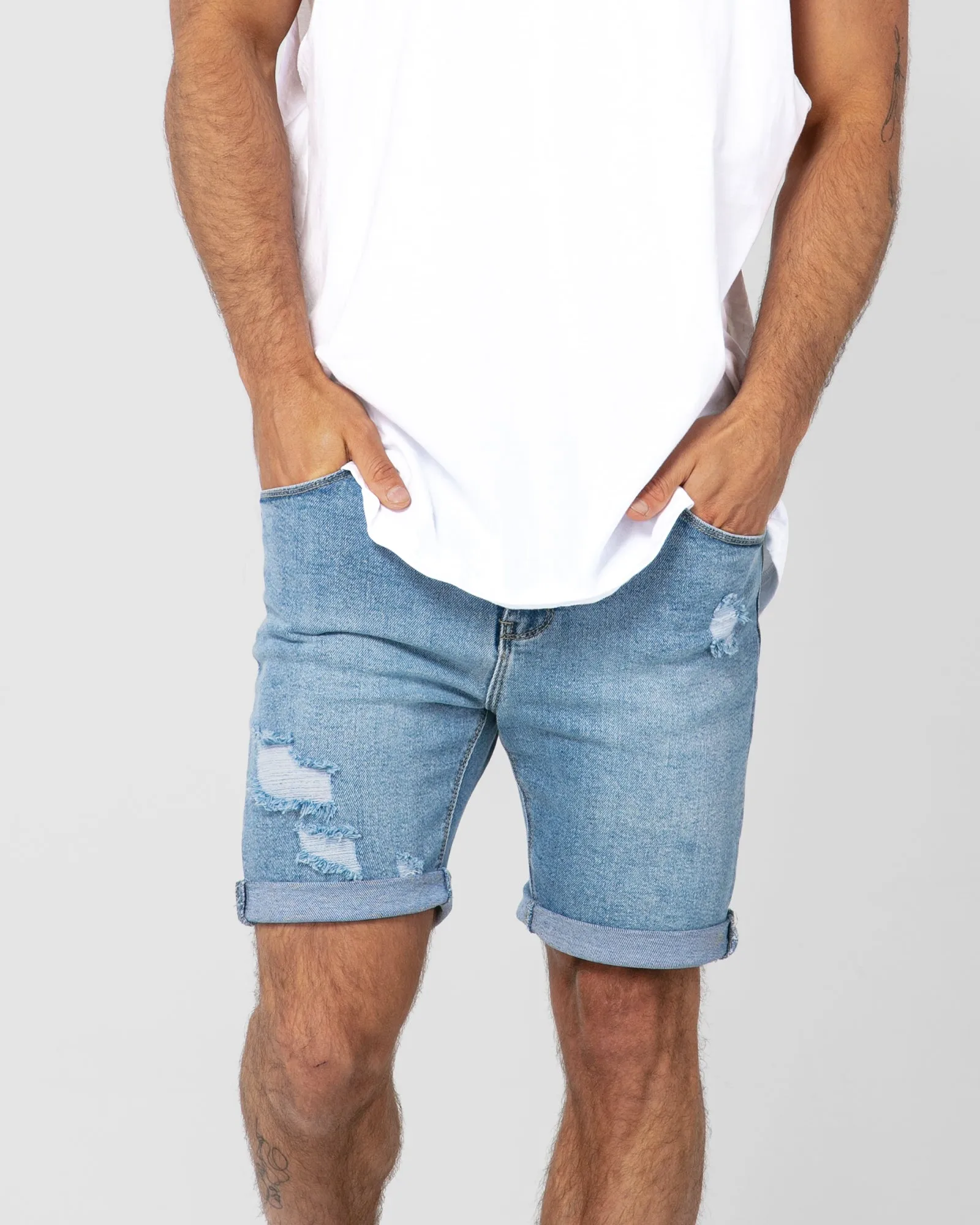 Costa Blue Denim Shorts