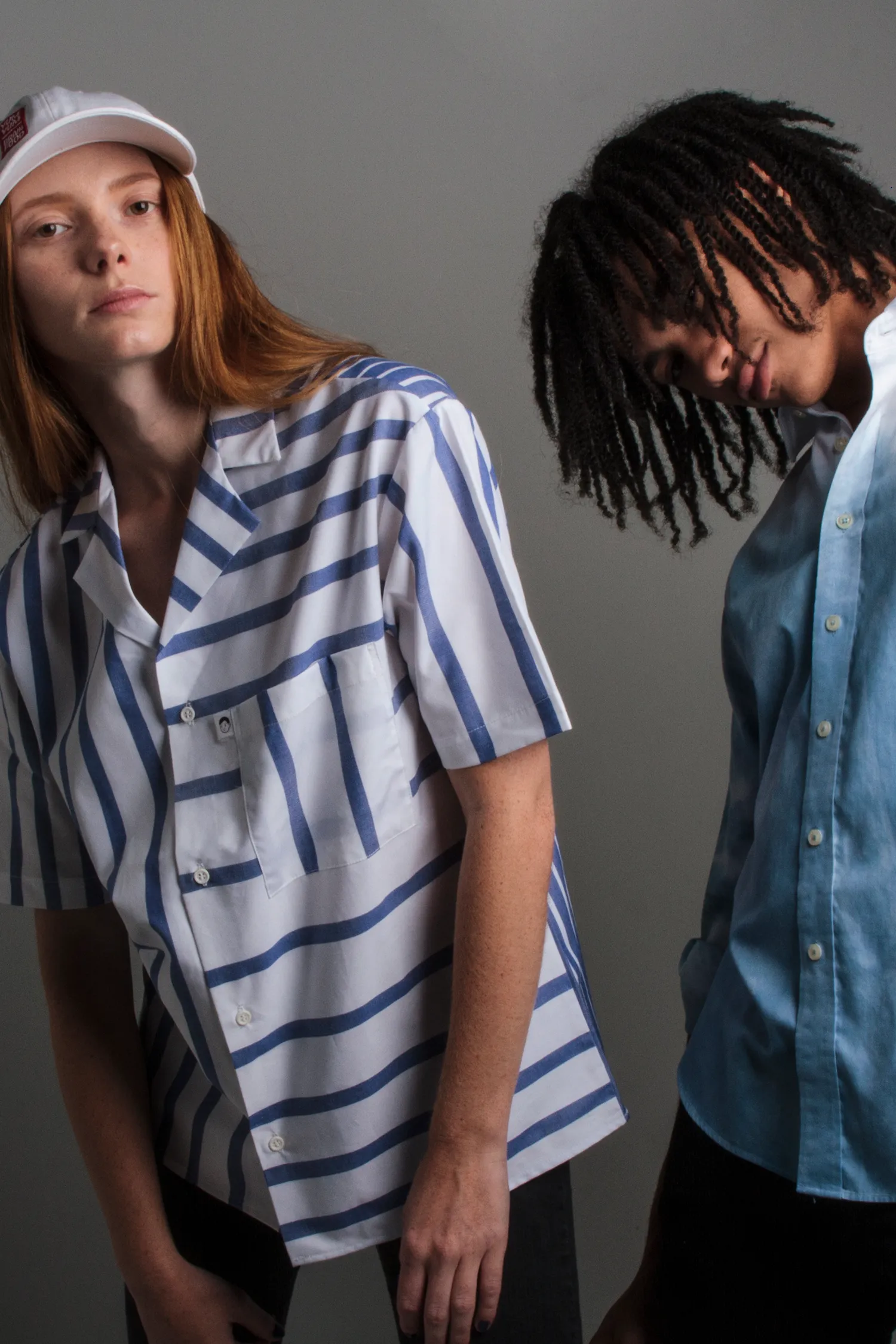 Cotton Stripe Dobby Shirt