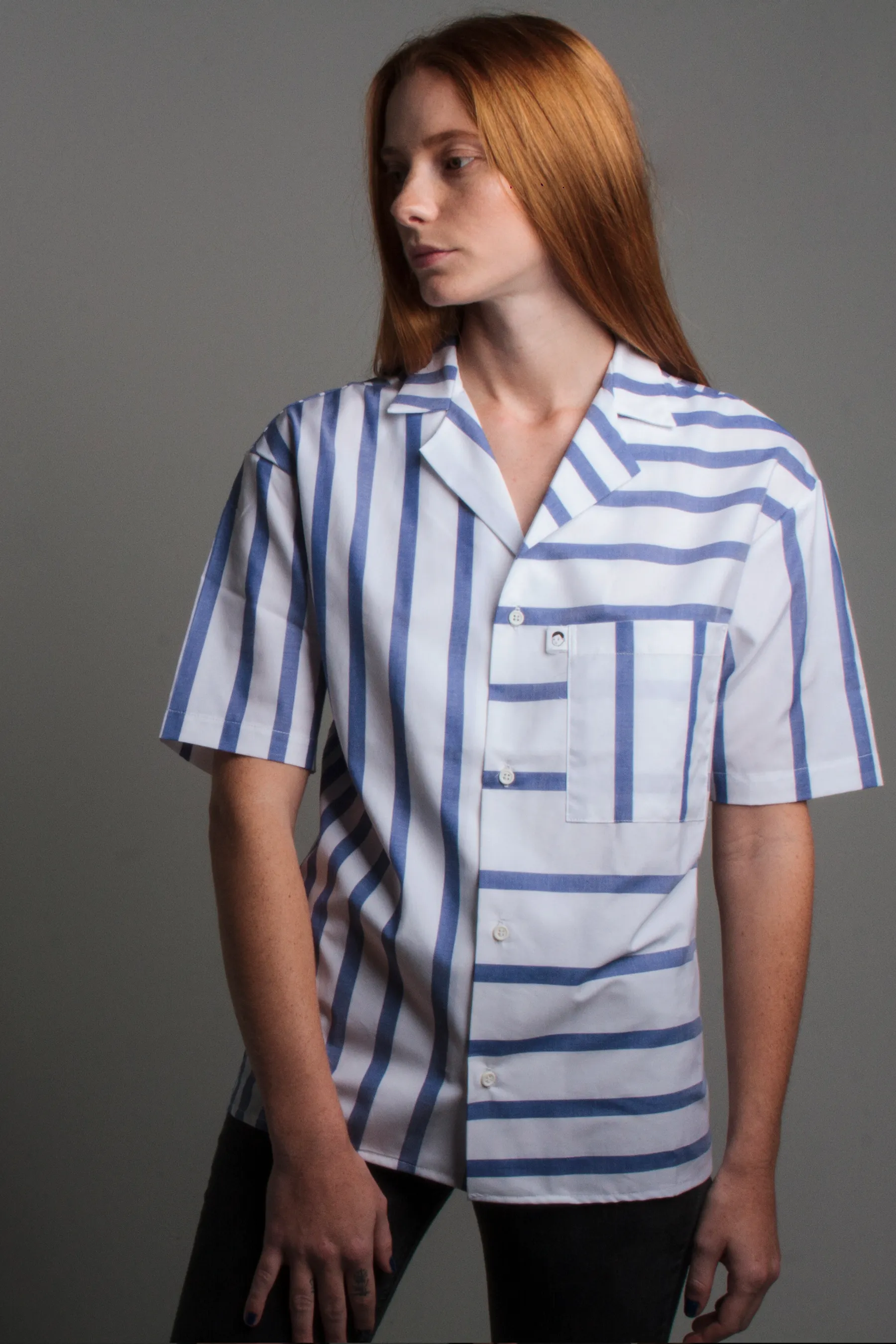 Cotton Stripe Dobby Shirt
