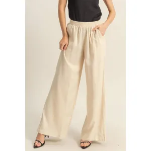 Cream Linen Pants