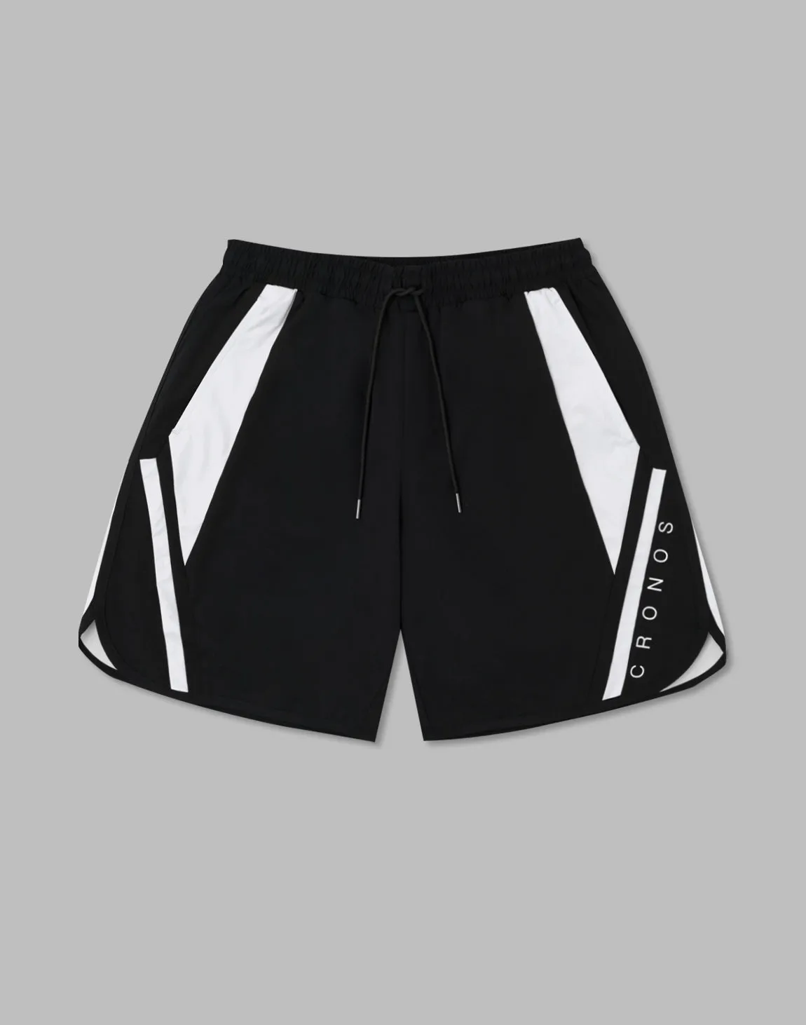 CRONOS Mechanical stretch shorts【BLACK×WHITE】