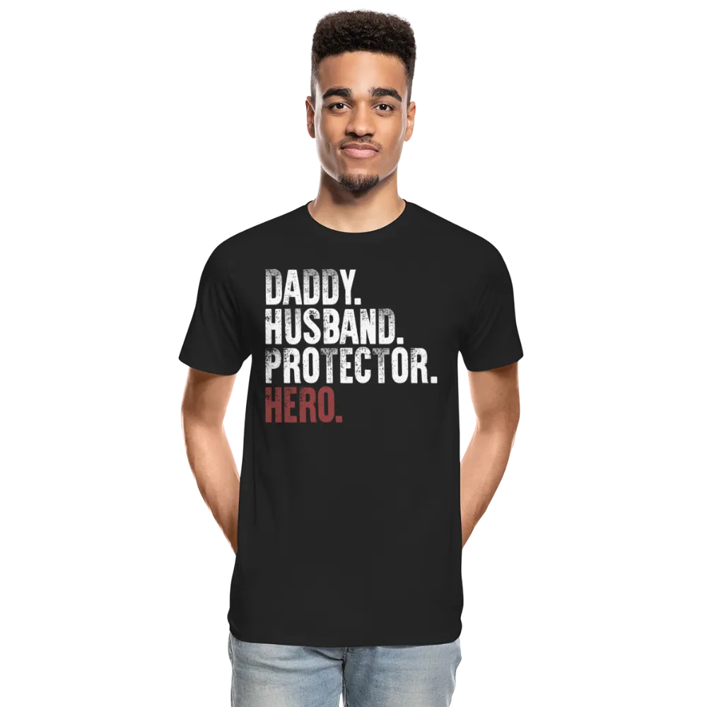 Daddy Husband Protector Hero Men’s Premium Organic T-Shirt (CK1049)