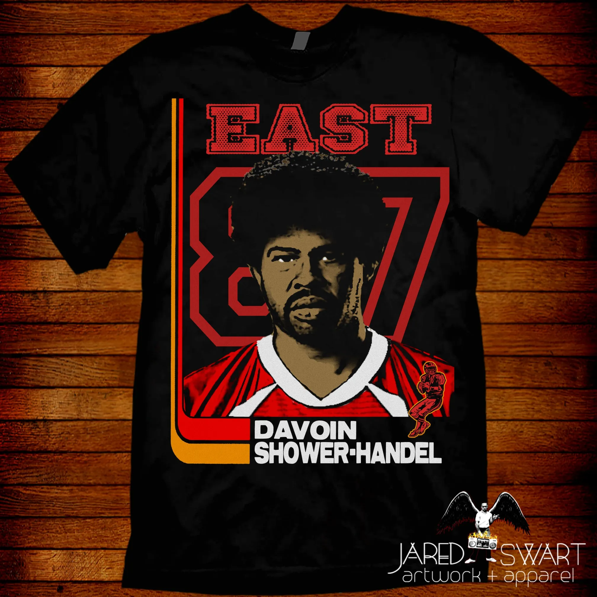 Davoin Shower-Handel T-shirt Key & Peele East/West Bowl