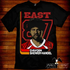 Davoin Shower-Handel T-shirt Key & Peele East/West Bowl