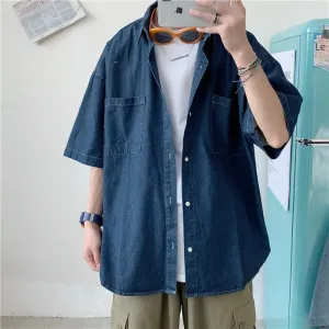 DenimEase Herren Loose-Fit Sommerhemd