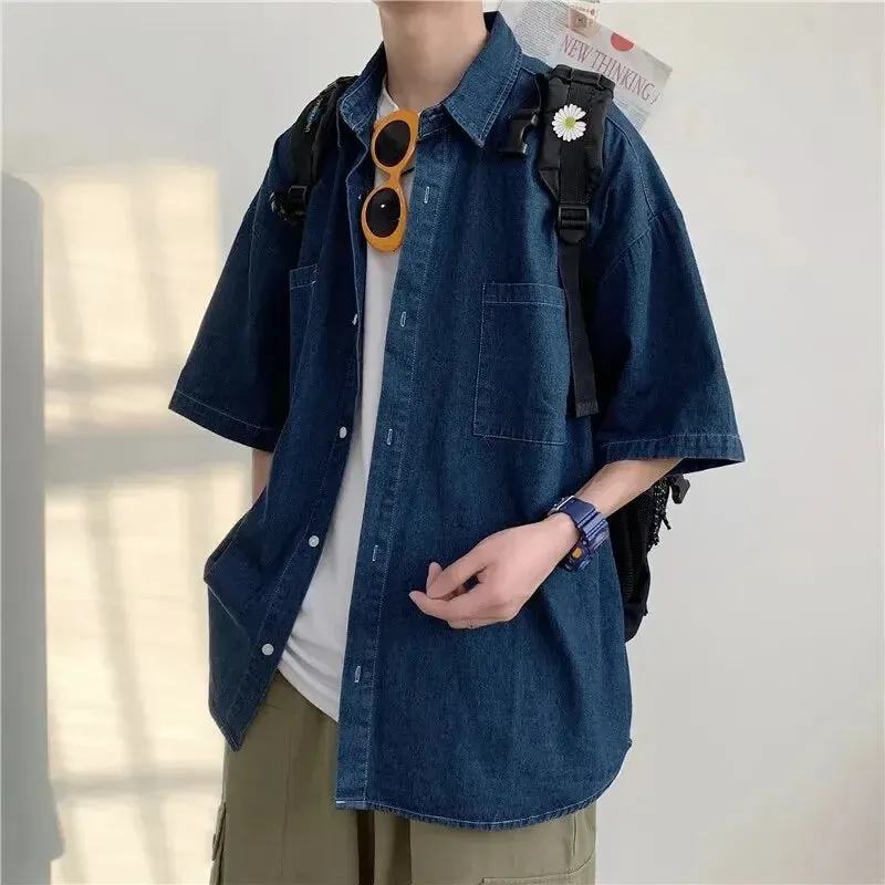 DenimEase Herren Loose-Fit Sommerhemd