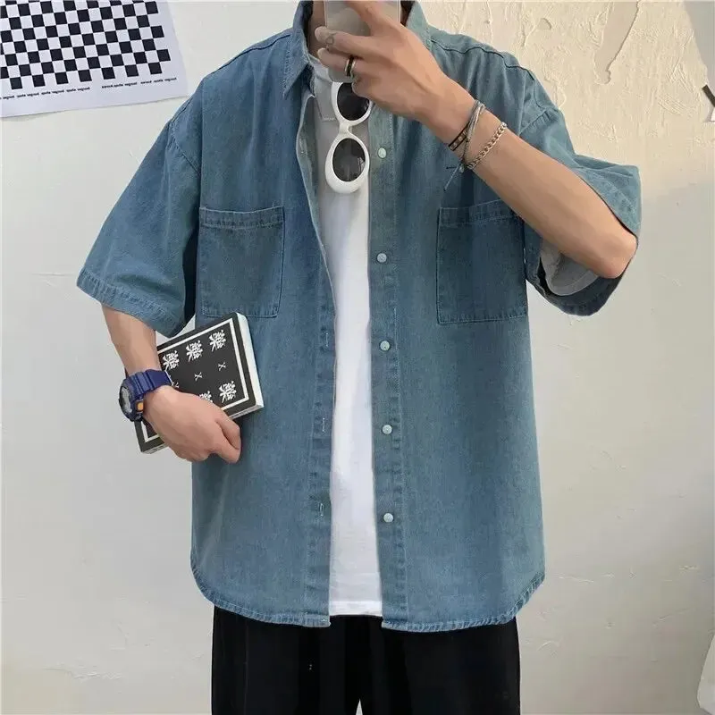 DenimEase Herren Loose-Fit Sommerhemd