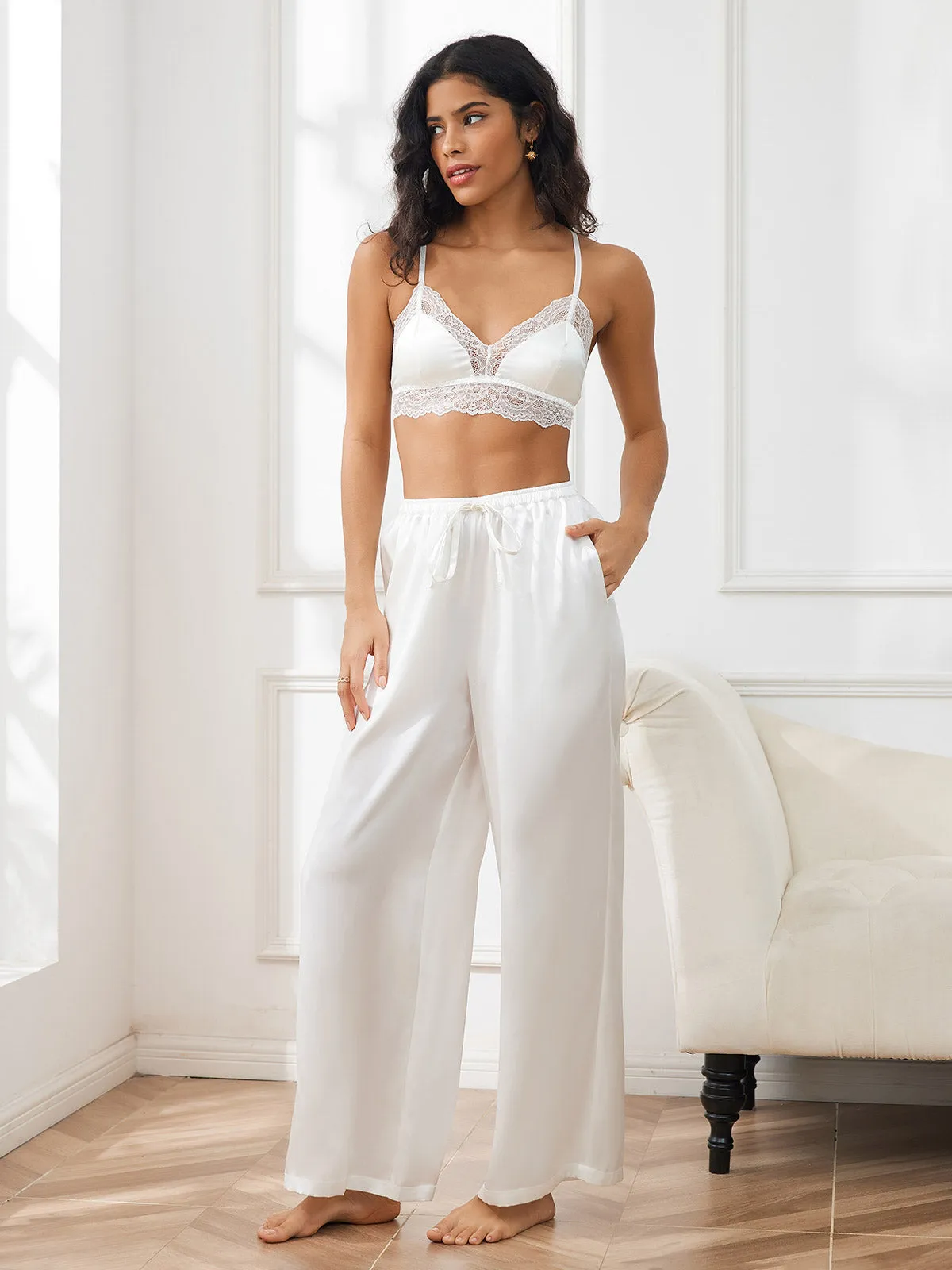 Diantha - Breathable Linen Feel Woman's Trousers