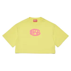 Diesel Tarki Yellow Cropped T-Shirt
